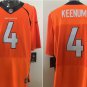 Men's Denver Broncos 4 Case Keenum Elite Orange Stitched Jersey