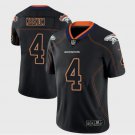 Men's Denver Broncos 4 Case Keenum Limited Black Shadow Stitched Jersey