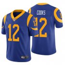 Men's Los Angeles Rams 12 Brandin Cooks Limited Blue Stitched Jersey
