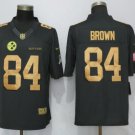 Men's Pittsburgh Steelers #84 Antonio Brown Salute To Service Stitched Jersey