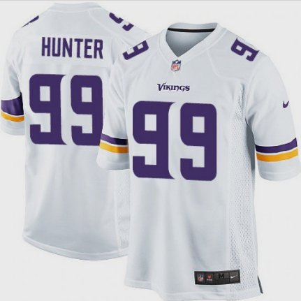 Men's Vikings #99 Danielle Hunter Game White Stitched Jersey