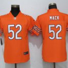 Women's Chicago Bears 52# Khalil Mack Limited Orange Stitched Jersey