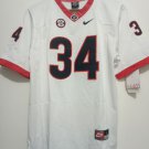 Youth Georgia Bulldogs #34 Herchel Walker White Stitched Jersey