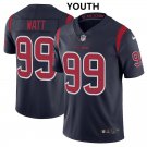 Youth Houston Texans #99 J.J. Watt Limited Blue Stitched Jersey