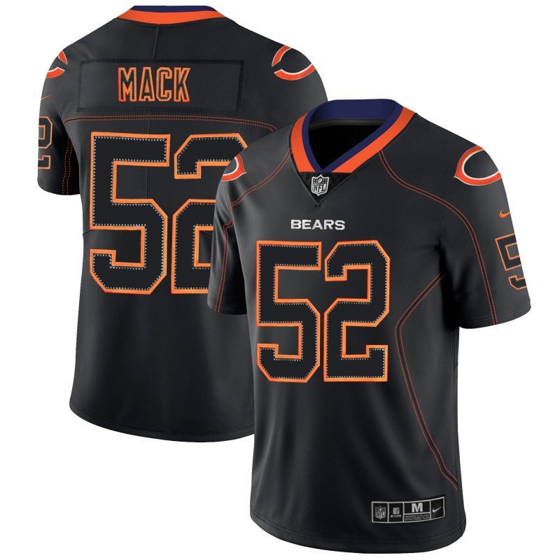 Men's Bears #52 Khalil Mack Limited Shadow Stitched Jersey