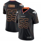 Men's Denver Broncos 55# Bradley Chubb Limited Black shadow Stitched Jersey