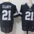 Men's Dallas Cowboys 21# Ezekiel Elliott Elite Navy Blue Stitched Jersey