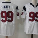 Men's Houston Texans #99 J.J. Watt Elite White Stitched Jersey