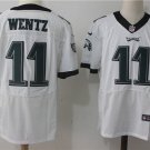 Men's Eagles #11 Carson Wentz Elite White Stitched Jersey