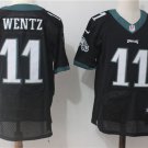 Men's Eagles #11 Carson Wentz Elite Black Stitched Jersey