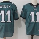 Men's Eagles #11 Carson Wentz Elite Green Stitched Jersey