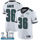 Men's Eagles 36# Jay Ajayi Limited White Super Bowl LII Stitched Jersey