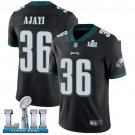 Men's Eagles 36# Jay Ajayi Limited Black Super Bowl LII Stitched Jersey