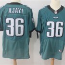 Men's Eagles 36# Jay Ajayi Elite Green Stitched Jersey