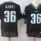 Men's Eagles 36# Jay Ajayi Elite Black Stitched Jersey