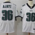Men's Eagles 36# Jay Ajayi Elite White Stitched Jersey