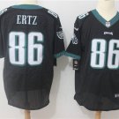 Men's Eagles 86# Zach Ertz Elite Black Stitched Jersey