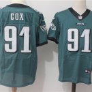 Men's Eagles 91# Fletcher Cox Elite Green Stitched Jersey