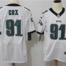 Men's Eagles 91# Fletcher Cox Elite White Stitched Jersey