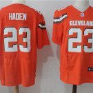 Men's Cleveland Browns 23# Joe Haden Elite Orange Stitched Jersey