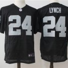 Men's Oakland Raiders 24# Marshawn Lynch Elite Black Stitched Jersey