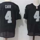 Men's Oakland Raiders 4# Derek Carr Elite Black Stitched Jersey