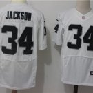 Men's Oakland Raiders 34# Gabe Jackson Elite White Stitched Jersey