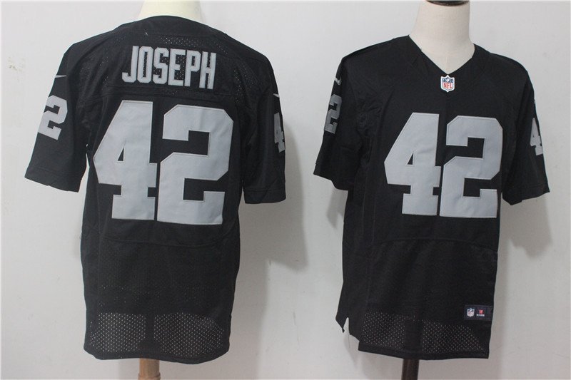 Men's Oakland Raiders #42 Karl Joseph Elite Black Stitched Jersey