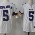 Men's Minnesota Vikings 5# Teddy Bridgewater Elite White Stitched Jersey