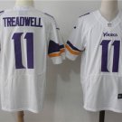 Men's Minnesota Vikings 11# Laquon Treadwell Elite White Stitched Jersey