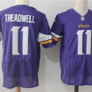 Men's Minnesota Vikings 11# Laquon Treadwell Elite Purple Stitched Jersey