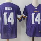 Men's Minnesota Vikings 14# Stefon Diggs Elite Purple Stitched Jersey