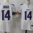 Men's Minnesota Vikings 14# Stefon Diggs Elite White Stitched Jersey