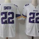 Men's Minnesota Vikings 22# Harrison Smith Elite White Stitched Jersey