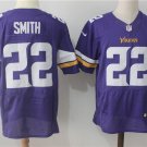 Men's Minnesota Vikings 22# Harrison Smith Elite Purple Stitched Jersey
