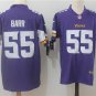 Men's Minnesota Vikings 55# Anthony Barr Limited Purple Stitched Jersey