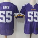 Men's Minnesota Vikings 55# Anthony Barr Elite Purple Stitched Jersey