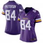 Women's Minnesota Vikings 84# Cordarrelle Patterson Purple Stitched Jersey