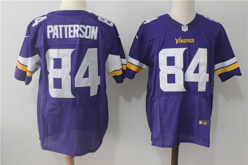Men's Minnesota Vikings 84# Cordarrelle Patterson Elite Purple Stitched Jersey