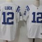 Indianapolis Colts 12# Andrew Luck Elite White Stitched Jersey
