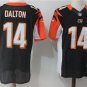 Men's Cincinnati Bengals 14# Andy Dalton Elite Black Stitched Jersey