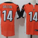 Men's Cincinnati Bengals 14# Andy Dalton Elite Orange Stitched Jersey