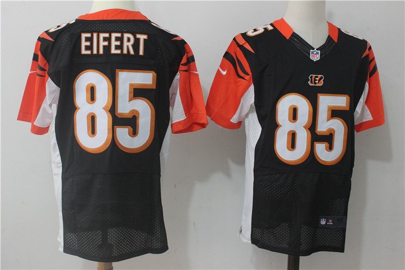 Men's Cincinnati Bengals 85# Tyler Eifert Elite Black Stitched Jersey