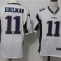 Men's Patriots 11# Julian Edelman Elite White Stitched Jersey