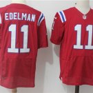 Men's Patriots 11# Julian Edelman Elite Red Stitched Jersey