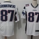 Men's Patriots 87# Rob Gronkowski Elite White Stitched Jersey