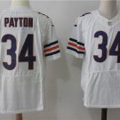 Men's Chicago Bears 34# Walter Payton Elite White Stitched Jersey