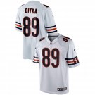 Men's Chicago Bears 89# Mike Ditka Game White Stitched Jersey