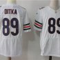 Men's Chicago Bears 89# Mike Ditka Elite White Stitched Jersey