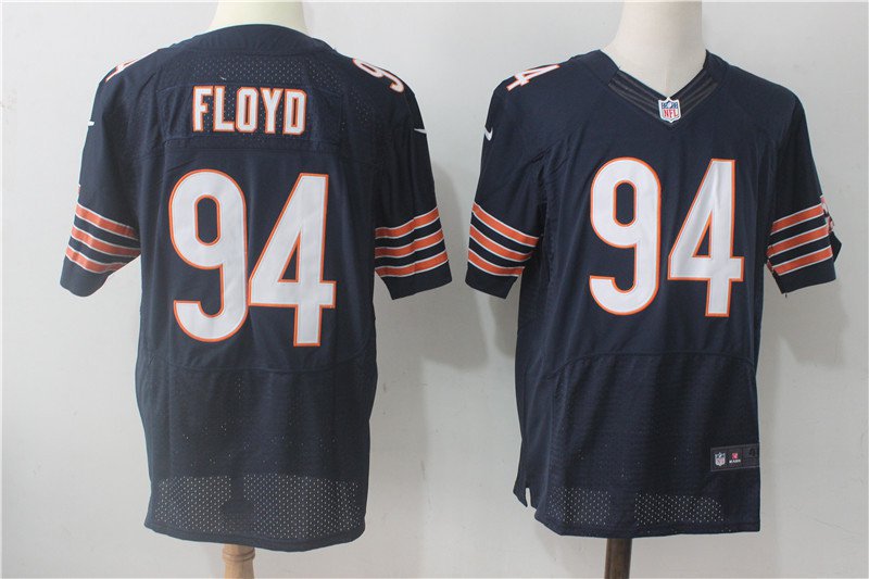Men's Chicago Bears 94# Leonard Floyd Elite Navy Blue Stitched Jersey